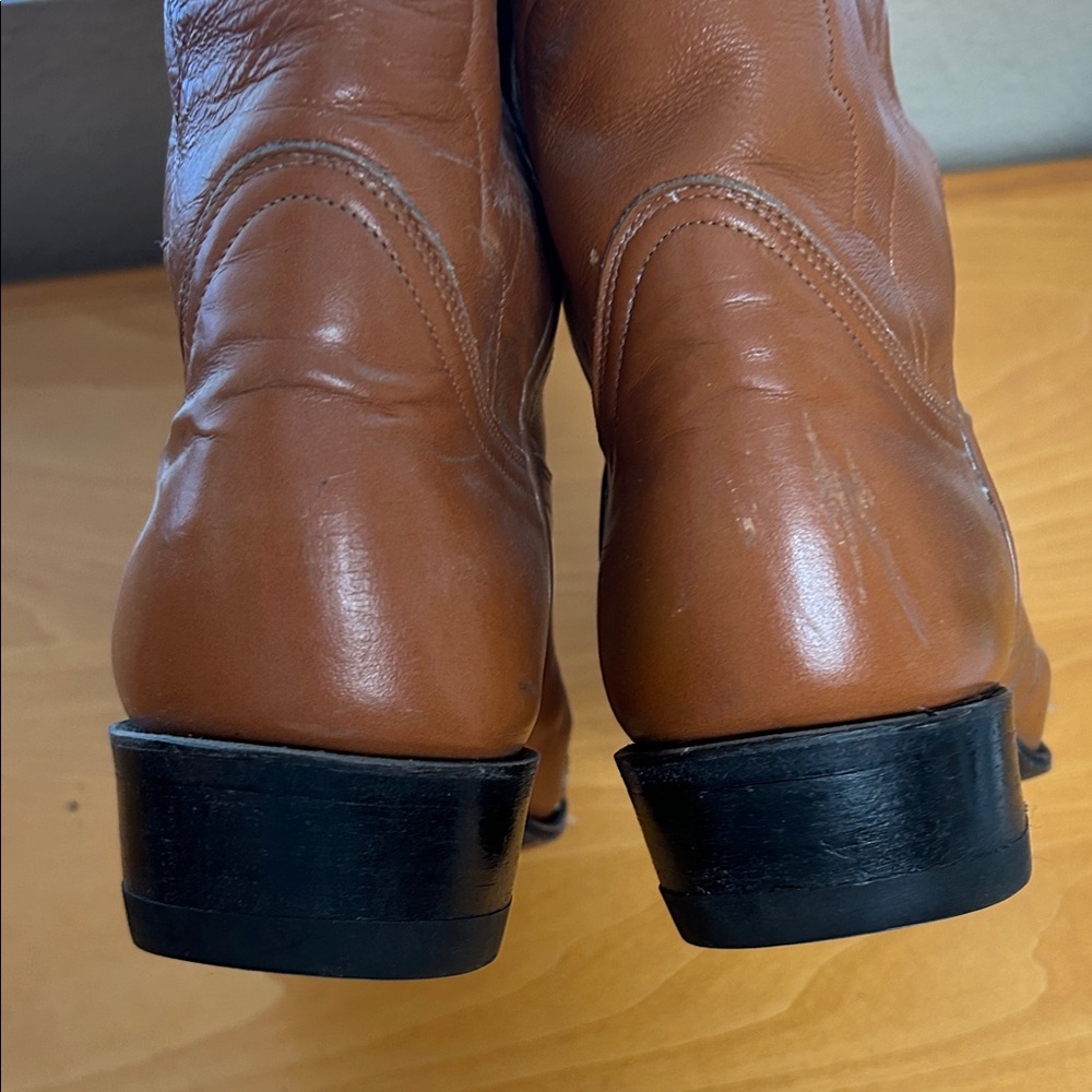 1960’s Tony Lama Lizard tip pee wee Cowboy Boots 7.5 - Picture 7 of 11